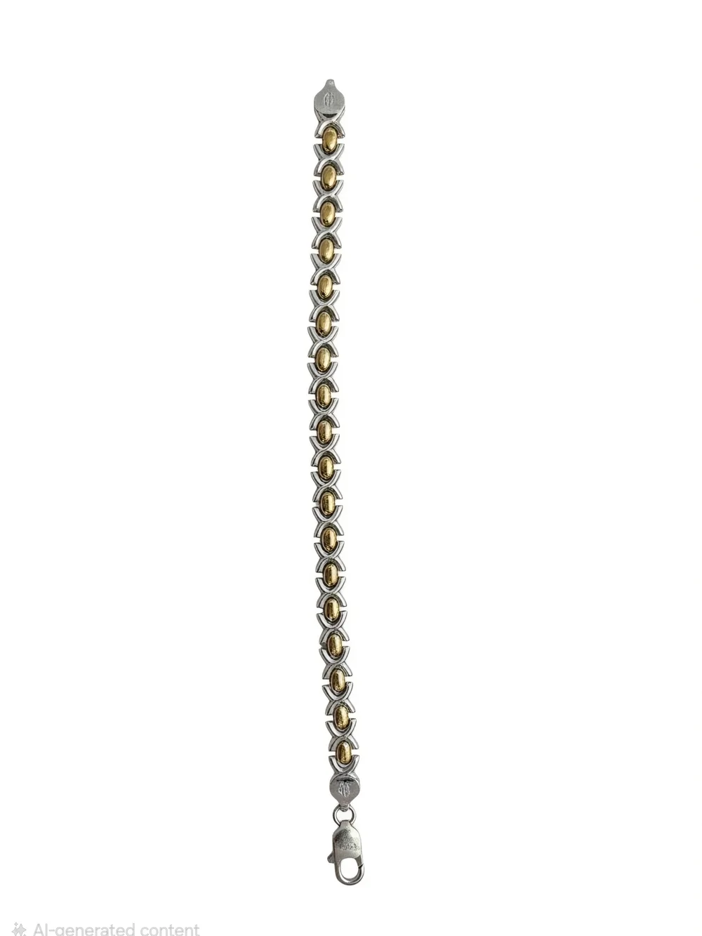 XOXO .925 Two-Tone Gold and Silver Link Bracelet - Women's Jewelry